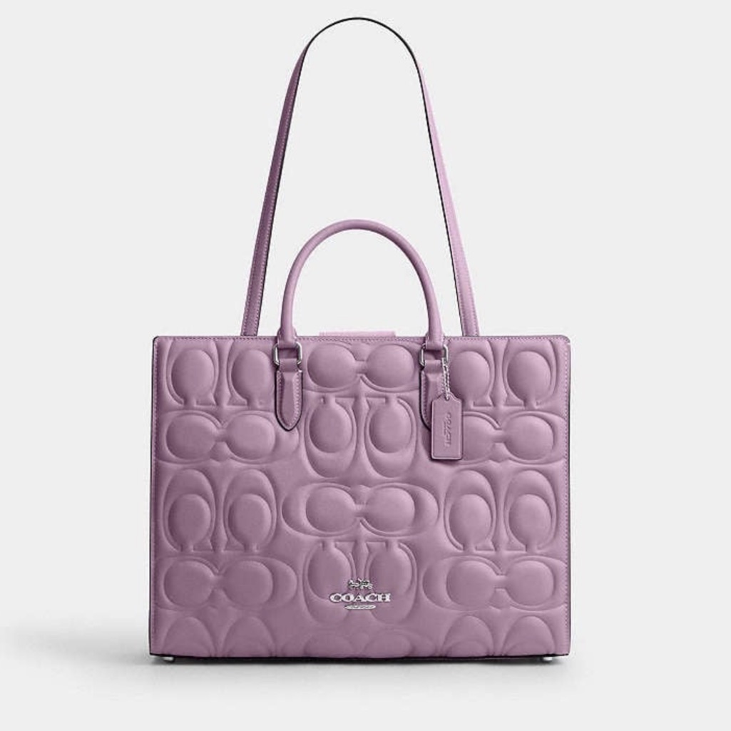 Nwt Coach Maggie Large Tote Bag In Signature Leather Cy672